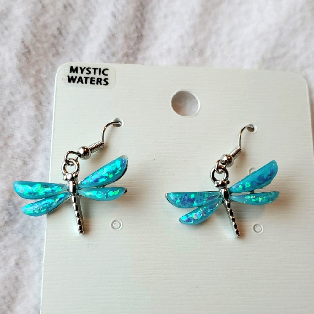🎃Mystic Waters Dragonfly Earrings